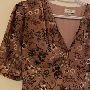 RIHOAS Floral Mauve Midi Dress